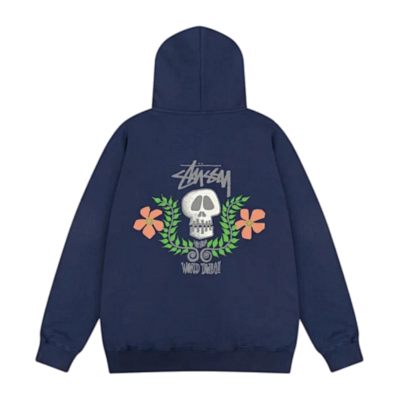 STUSSY SKULL HOODIE (size up one)