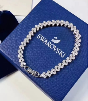 Swarovski Bracelet Metal Crystal Silver