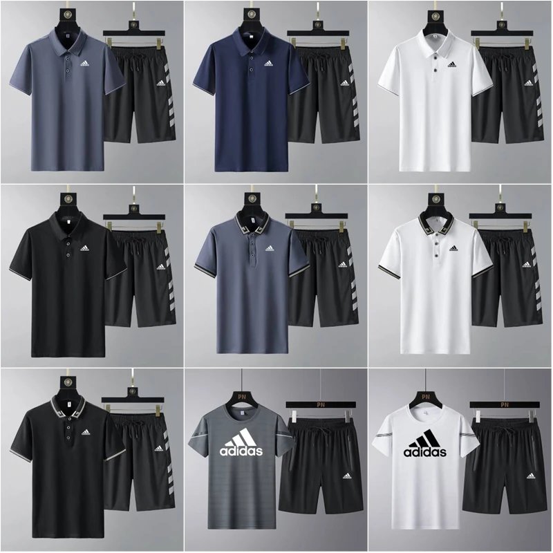 Adidas Polo T-Shirt/Shorts Set