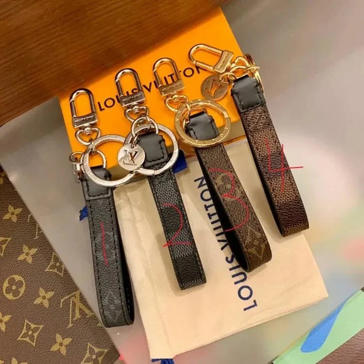 Louis Vuitton Key Holder Monogram Canvas Black and Brown Accessories