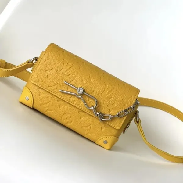 Louis Vuitton Dauphine Mini Yellow Monogram Empreinte Crossbody Bag - 1