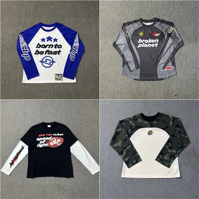 BrÓken plaÓnet born to be fast long sleeve t shirts