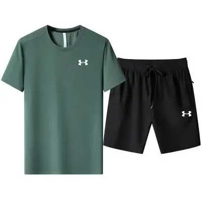 Under Armour Performance Set Army Green and Black Activewear - 1