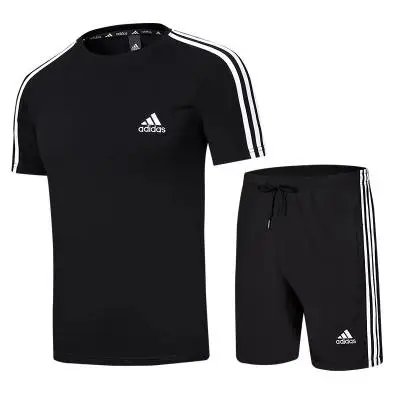 Adidas Matching Sets Short-Sleeve T-Shirt and Shorts Set — AD9334 Black