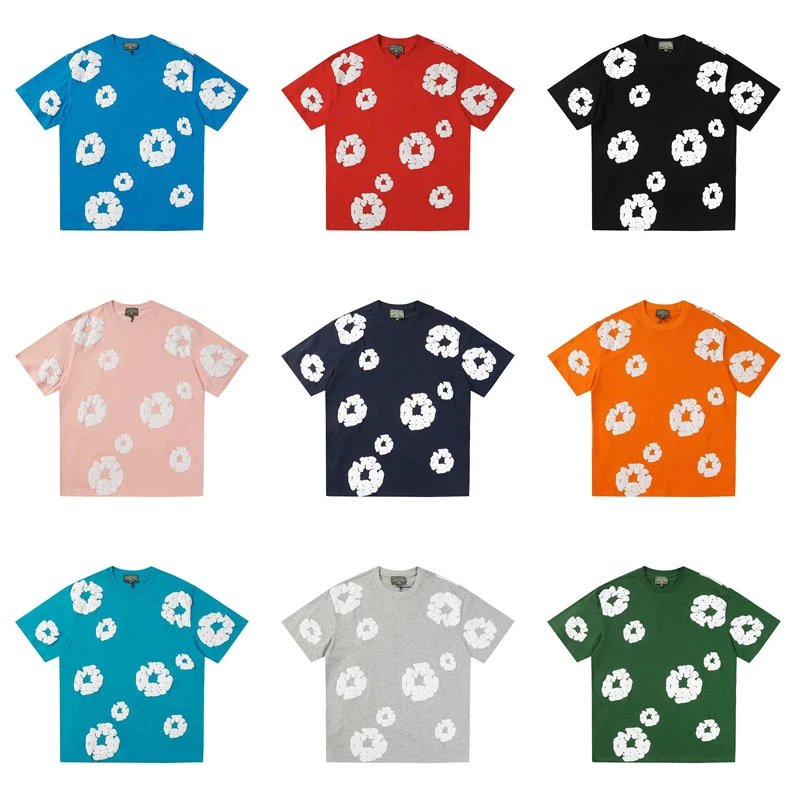 The Elder Statesman White Floral Print T-Shirt