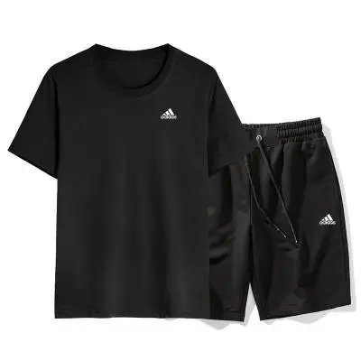 Adidas Matching Sets Short-Sleeve T-Shirt and Shorts Set — AD238001 Black