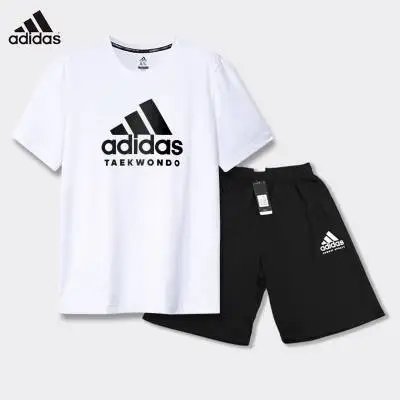 Adidas Matching Sets Short-Sleeve T-Shirt and Shorts Set — AD931698 White