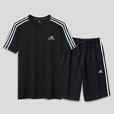 adidas Matching Sets Short-sleeve T-shirt and shorts set — AD83311 black