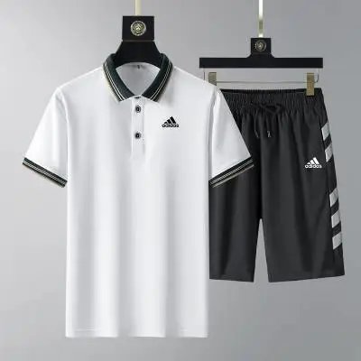 Adidas Matching Sets Short-Sleeve T-Shirt and Shorts Set — AD362201 White