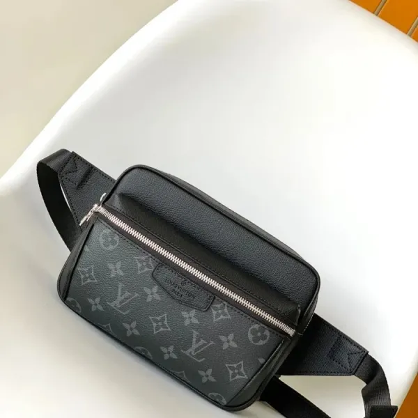 Louis Vuitton Monogram Eclipse Belt Bag Black - 1