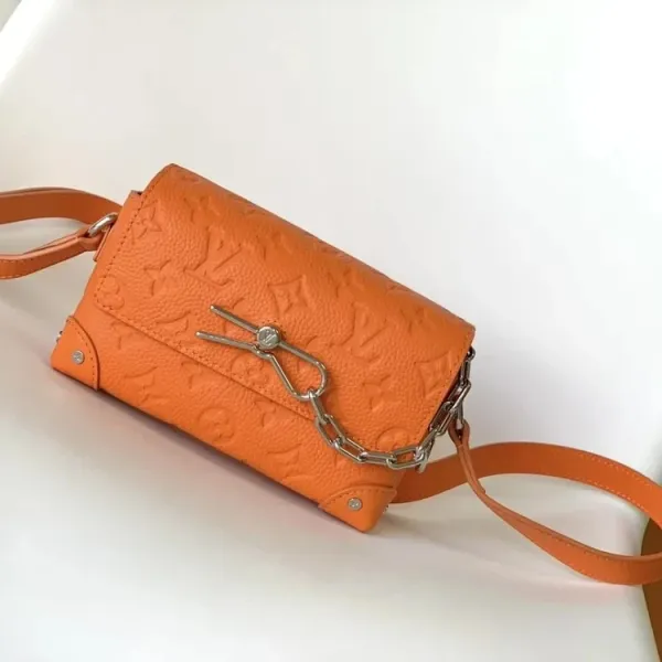 Louis Vuitton Dauphine Mini Orange Monogram Empreinte Crossbody Bag - 1