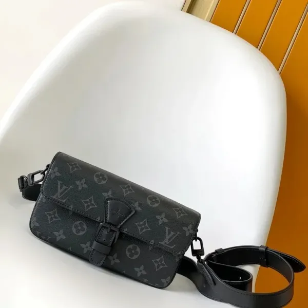 Louis Vuitton Pont 9 Monogram Eclipse Black Crossbody Bag - 1