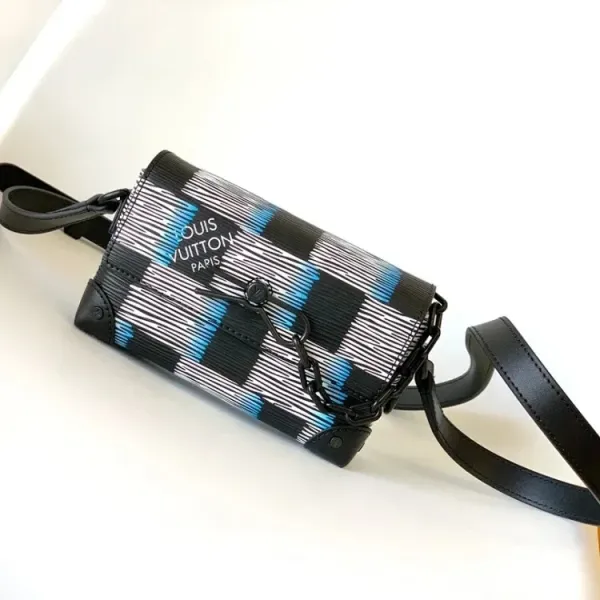 Louis Vuitton Damier Graphite x Blue Monogram Mini Pochette Crossbody Bag - 1