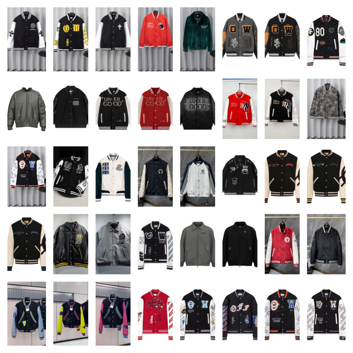 Off-White Varsity Jackets [40 