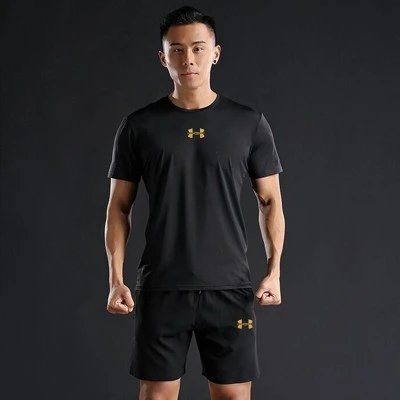 Under Armour Matching Sets Short-Sleeve T-Shirt and Shorts Set — 335538 Black