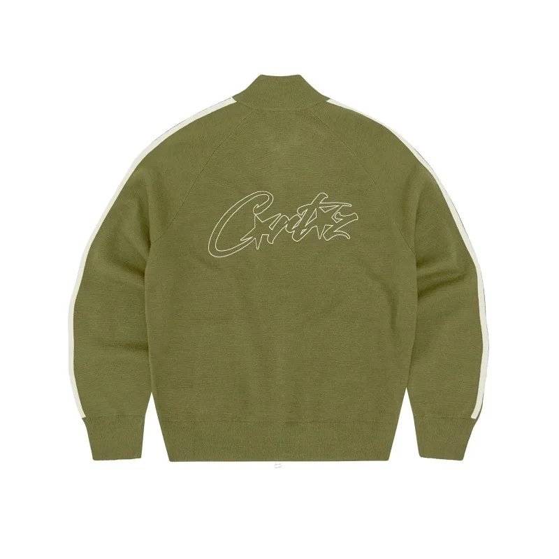 Olive Green Zip-Up Hoodie