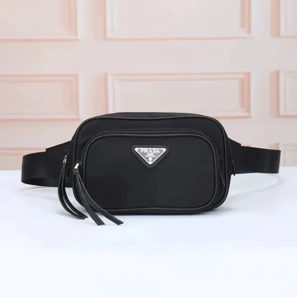 Prada Re-Nylon Belt Bag Black Fashion Belt-Bag - 1