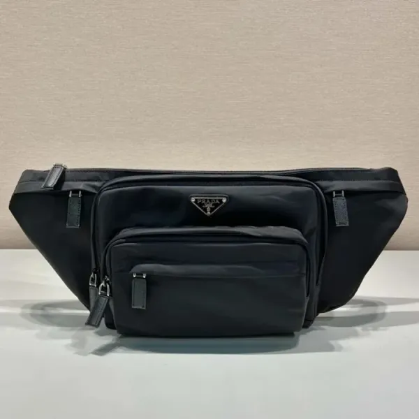 Prada Re-Nylon Belt Bag Black Fashion Belt-Bag - 1