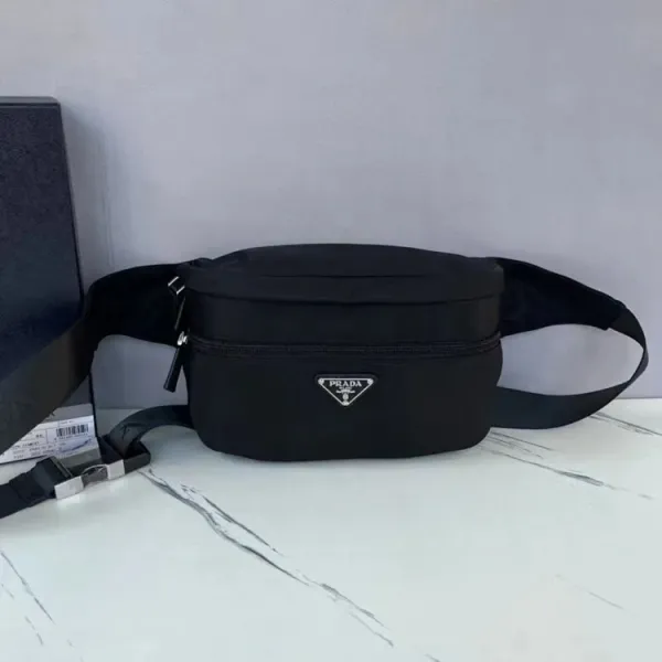 Prada Re-Nylon Belt Bag Black Fashion Belt-Bag - 1