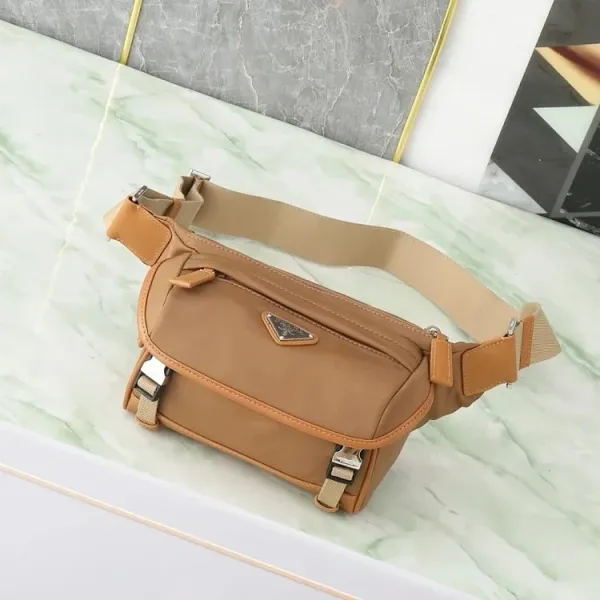 Prada Re-Nylon Belt Bag Beige Fashion Belt-Bag - 1