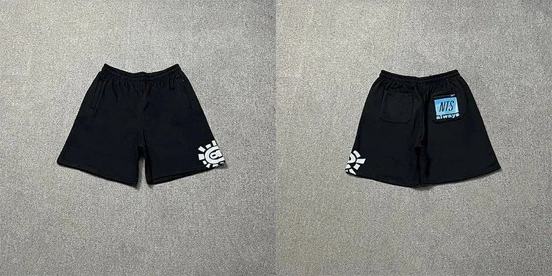 NTS Always x Digital Pioneer Black Graphic Shorts