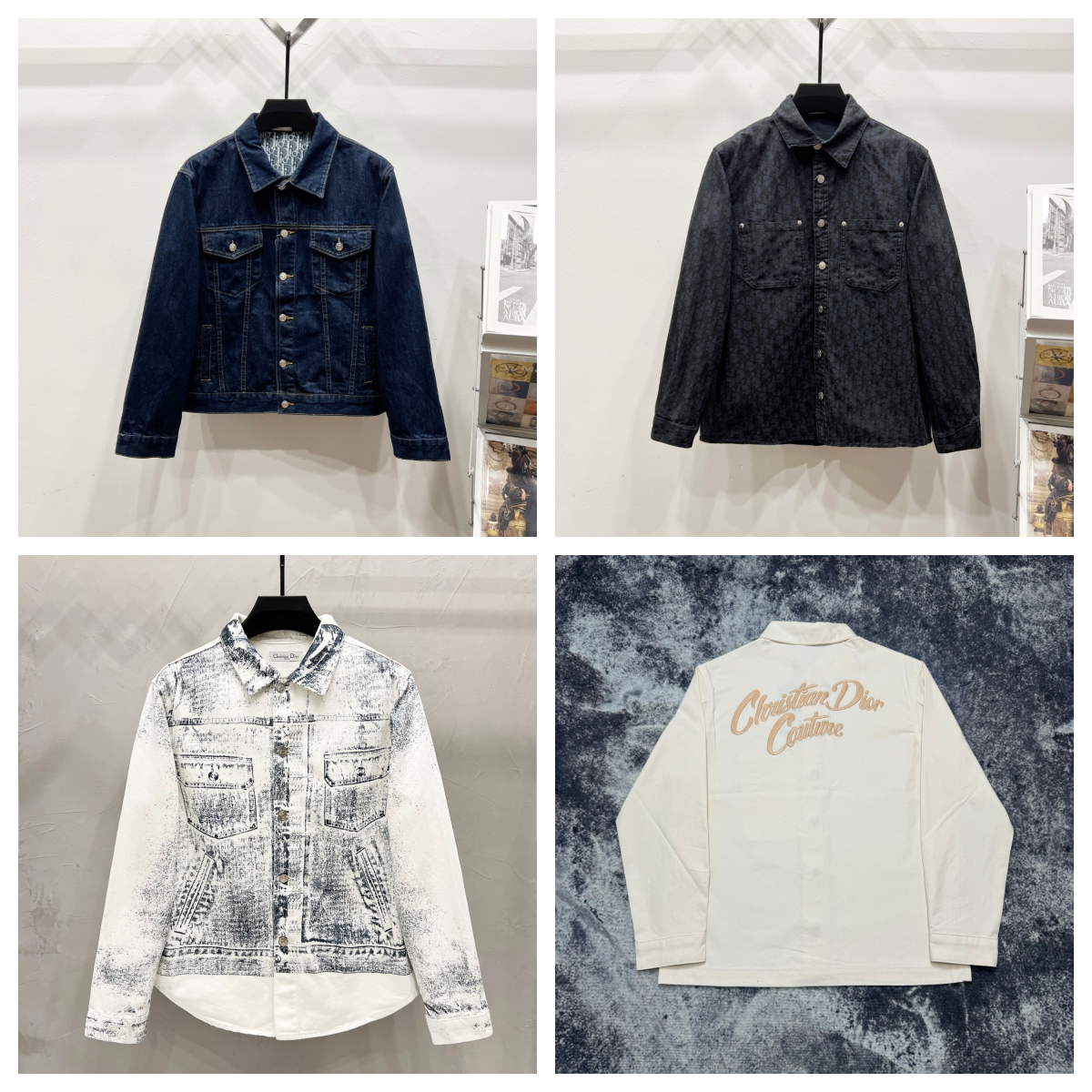 Dior Oblique Denim Shirt-Jacke