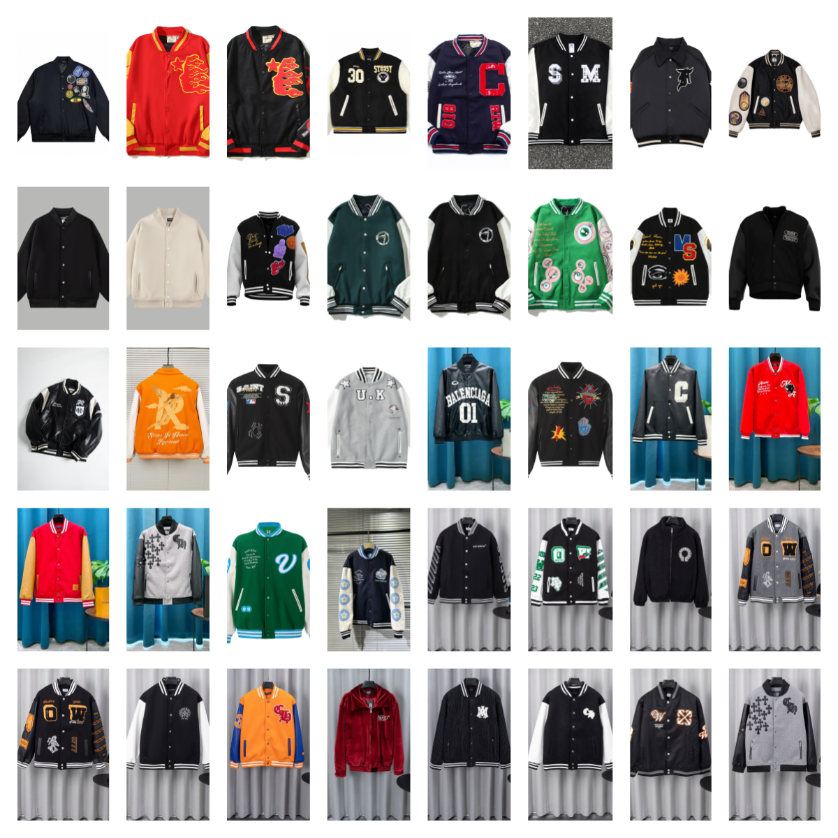 Varsity Bomber Jackets [40 sty