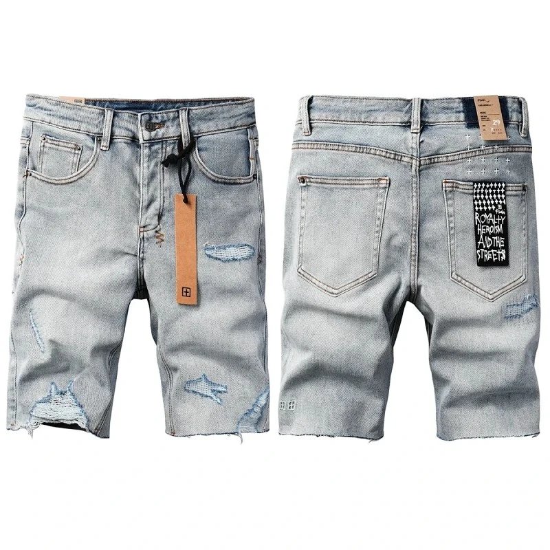 Ksubi Shorts Distressed graphic denim — K44