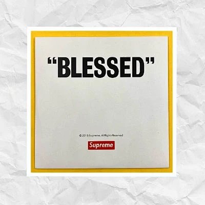 Genuine Supreme 18FW Blessed DVD Booklet Trendy Accessory Friends & Family Exclusive Real Photos