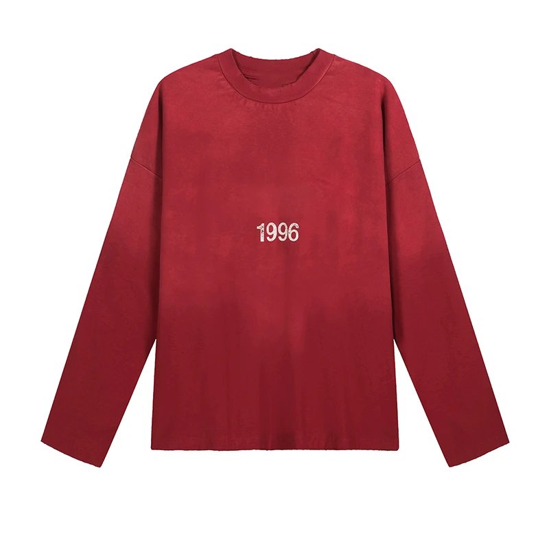Long Sleeve T-Shirt with Vintage Logo Letter Print