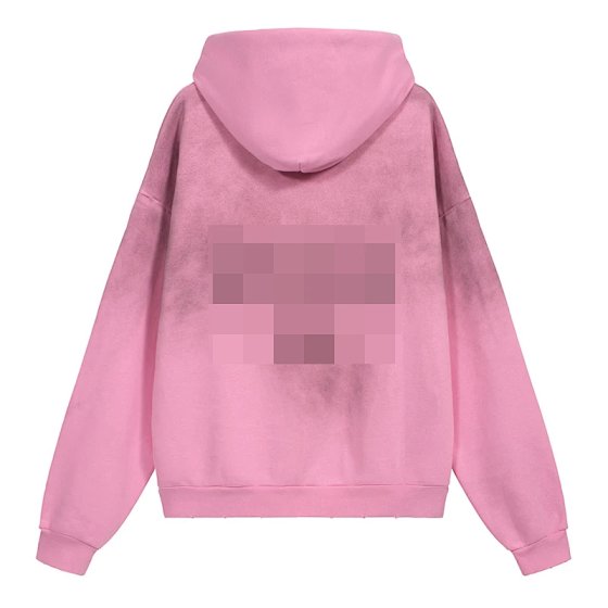 Vintage logo letter printed hooded sweatshirt