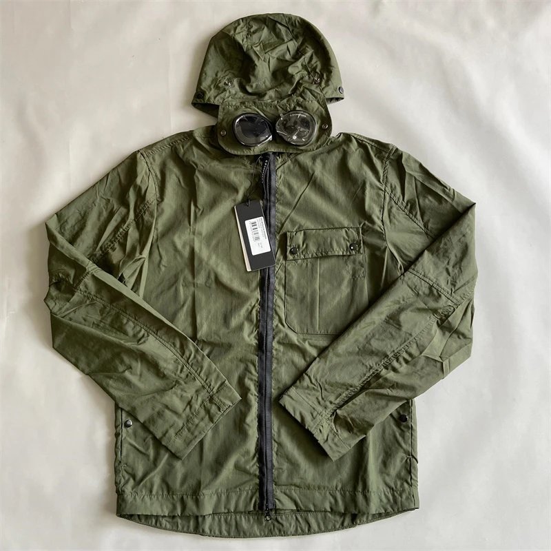 C.P. Company Goggle Jacket Army Green Windbreaker