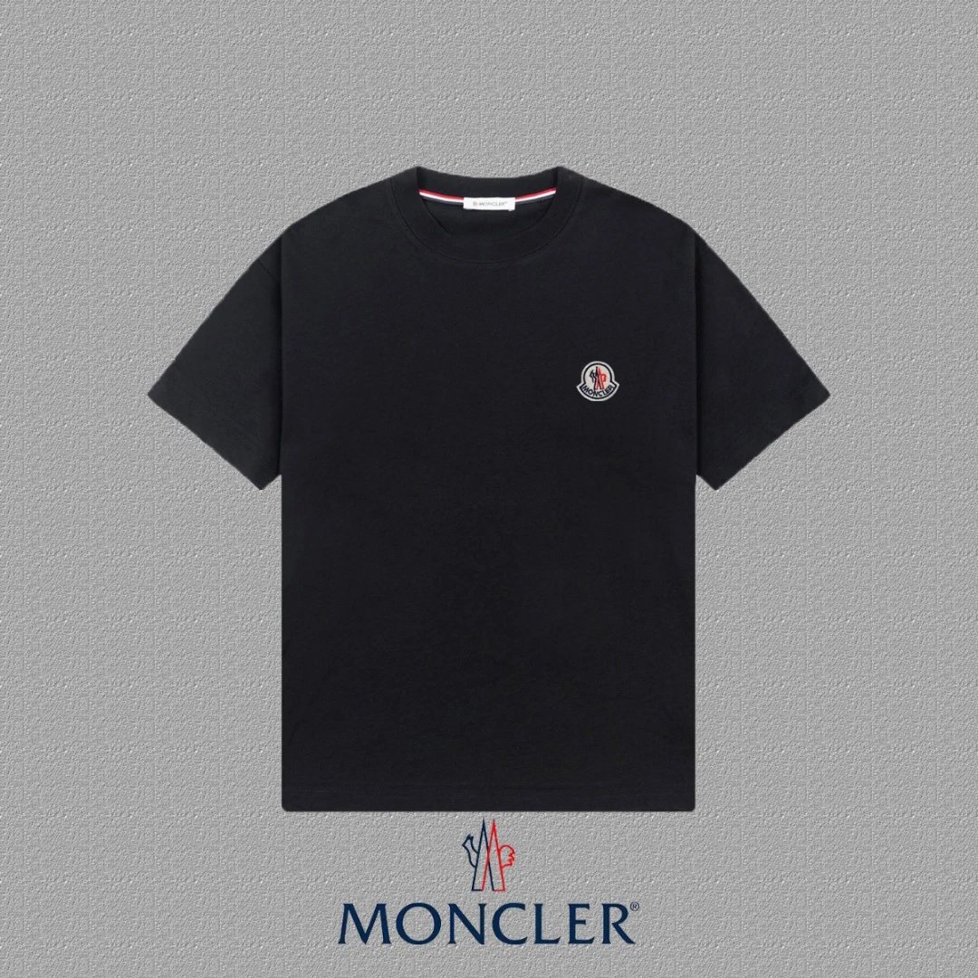 Moncler Vertical Stripe Graphic White T-Shirt - 6