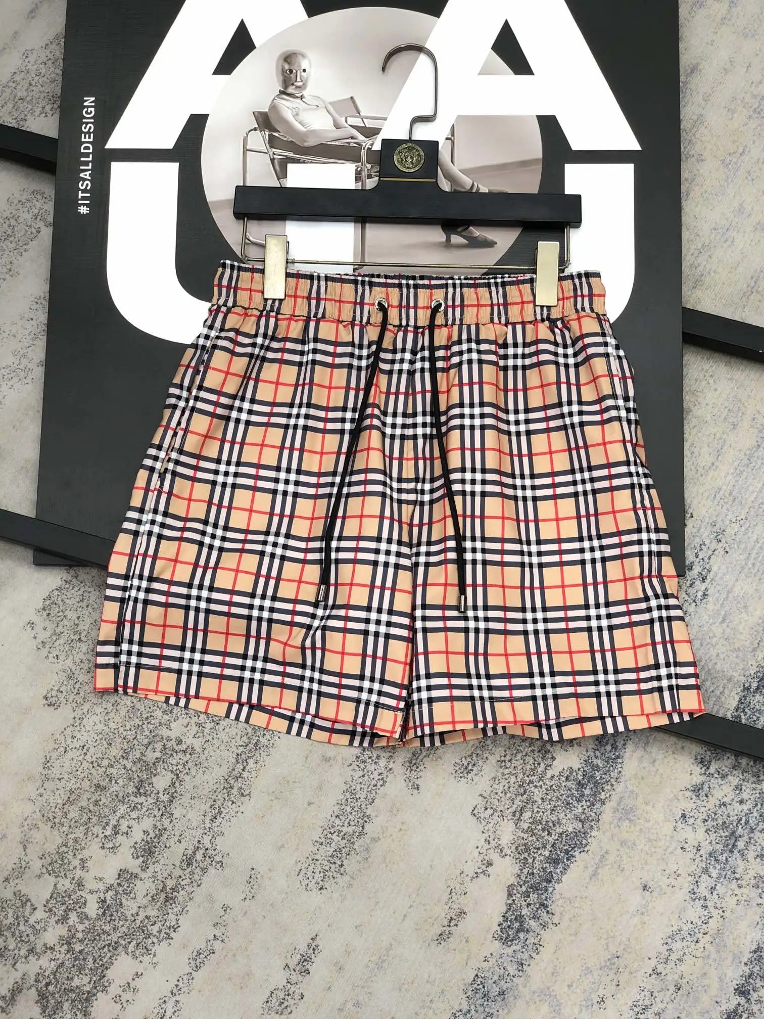 Burberry Vintage Check Swim Shorts Orange/Pink