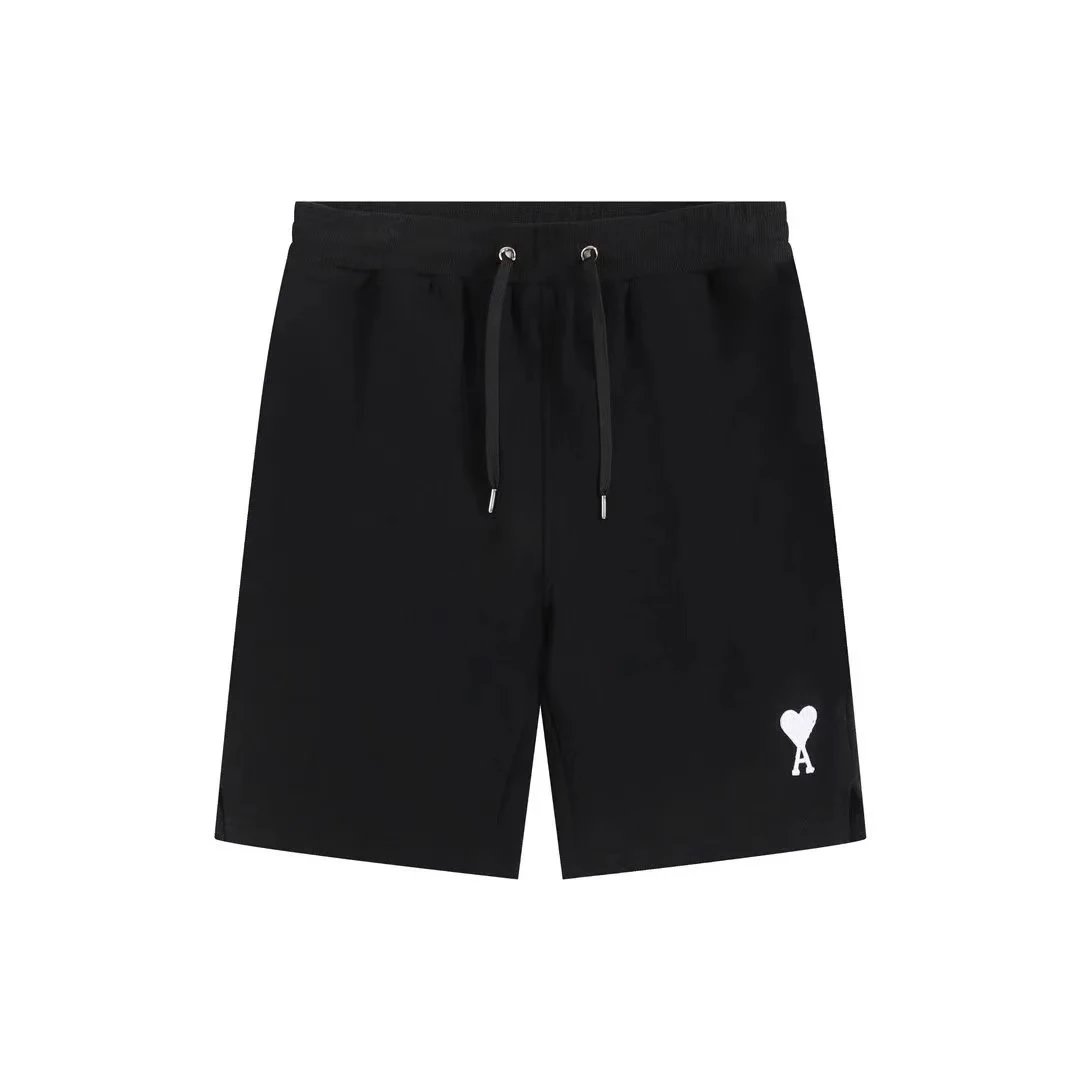 AMI de Coeur AMIID AMI de Coeur Black Shorts with White Logo Black