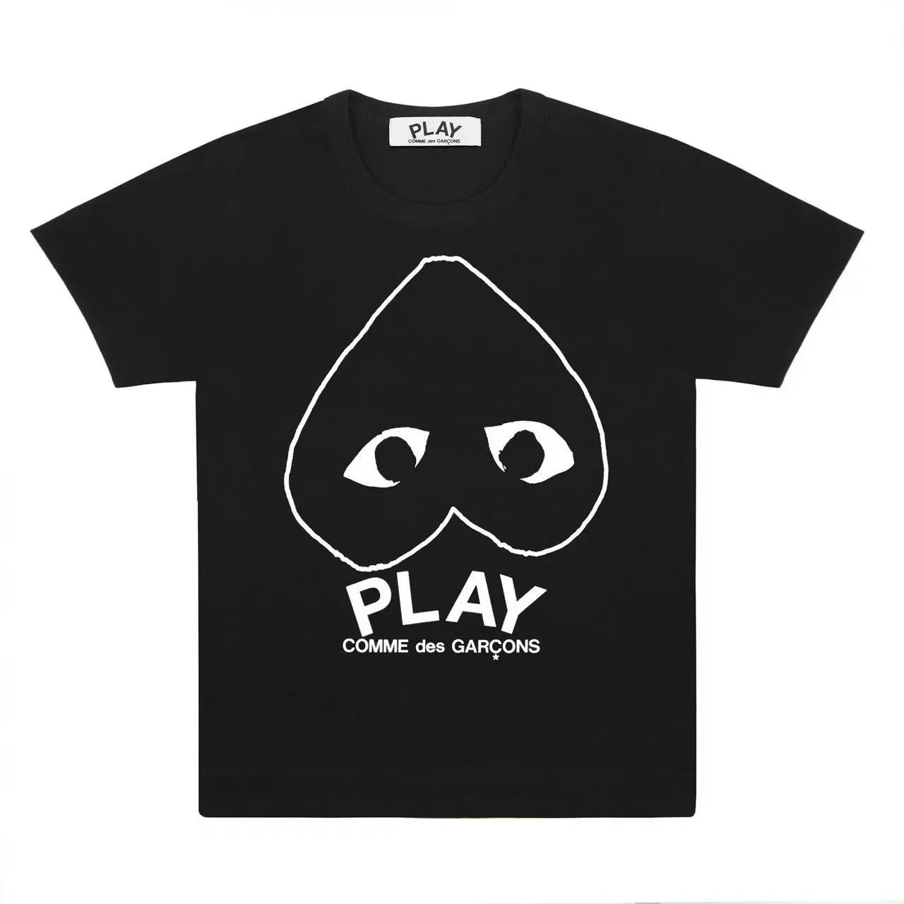 Comme des Garçons Comme des Garçons PLAY Black T-Shirt with Iconic Heart Logo Black