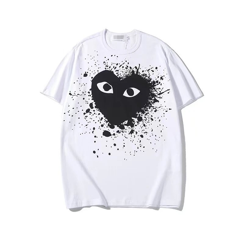 Comme des Garçons Comme des Garçons Play White T-Shirt with Black Heart Logo White