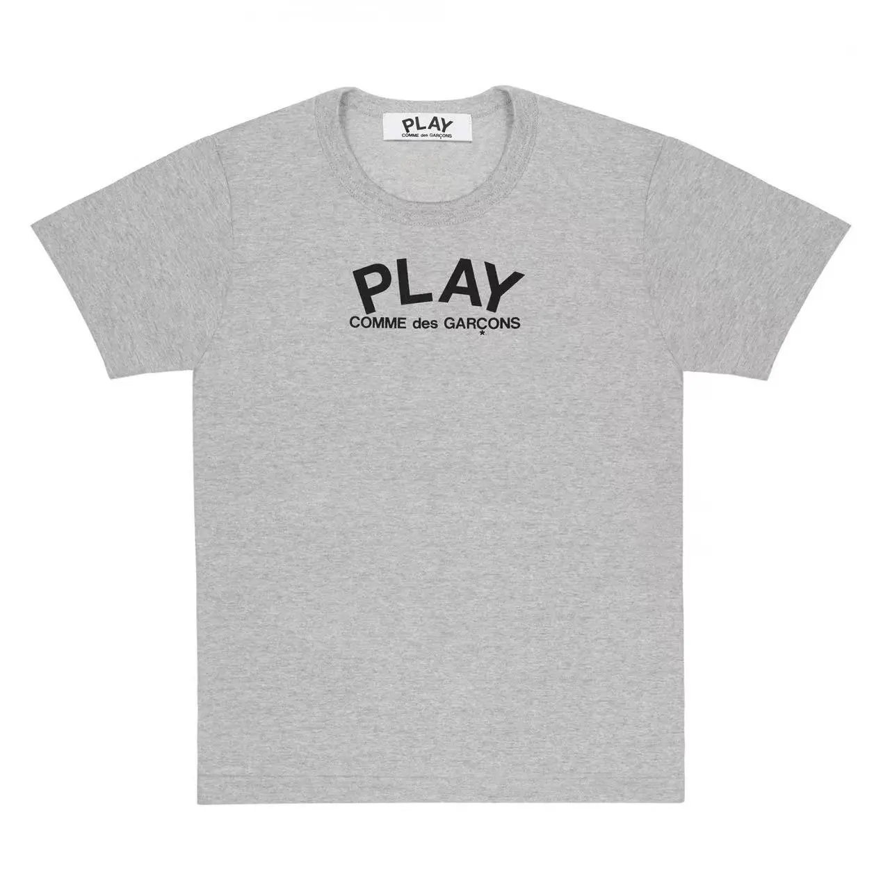 Comme des Garçons Comme des Garçons PLAY Grey T-Shirt with Black Logo Grey