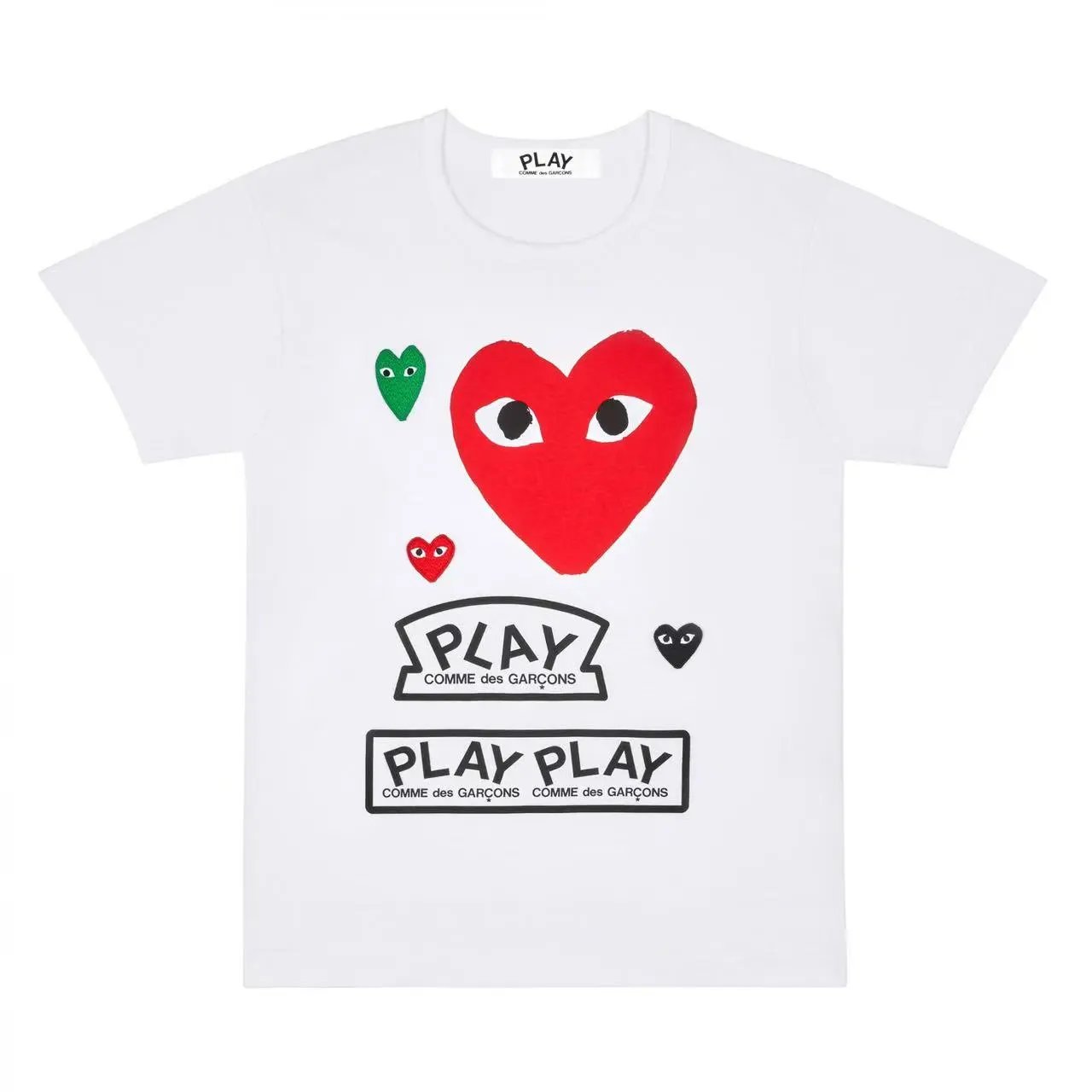 Comme des Garçons Comme des Garçons PLAY White Heart Logo T-Shirt White