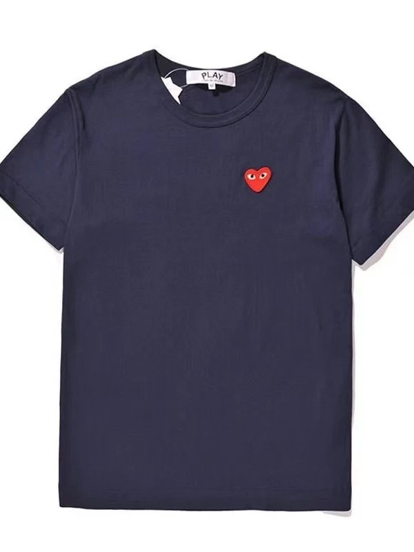 Comme des Garçons Play Comme des Garçons PLAY Navy Blue Heart Logo T-Shirt Navy