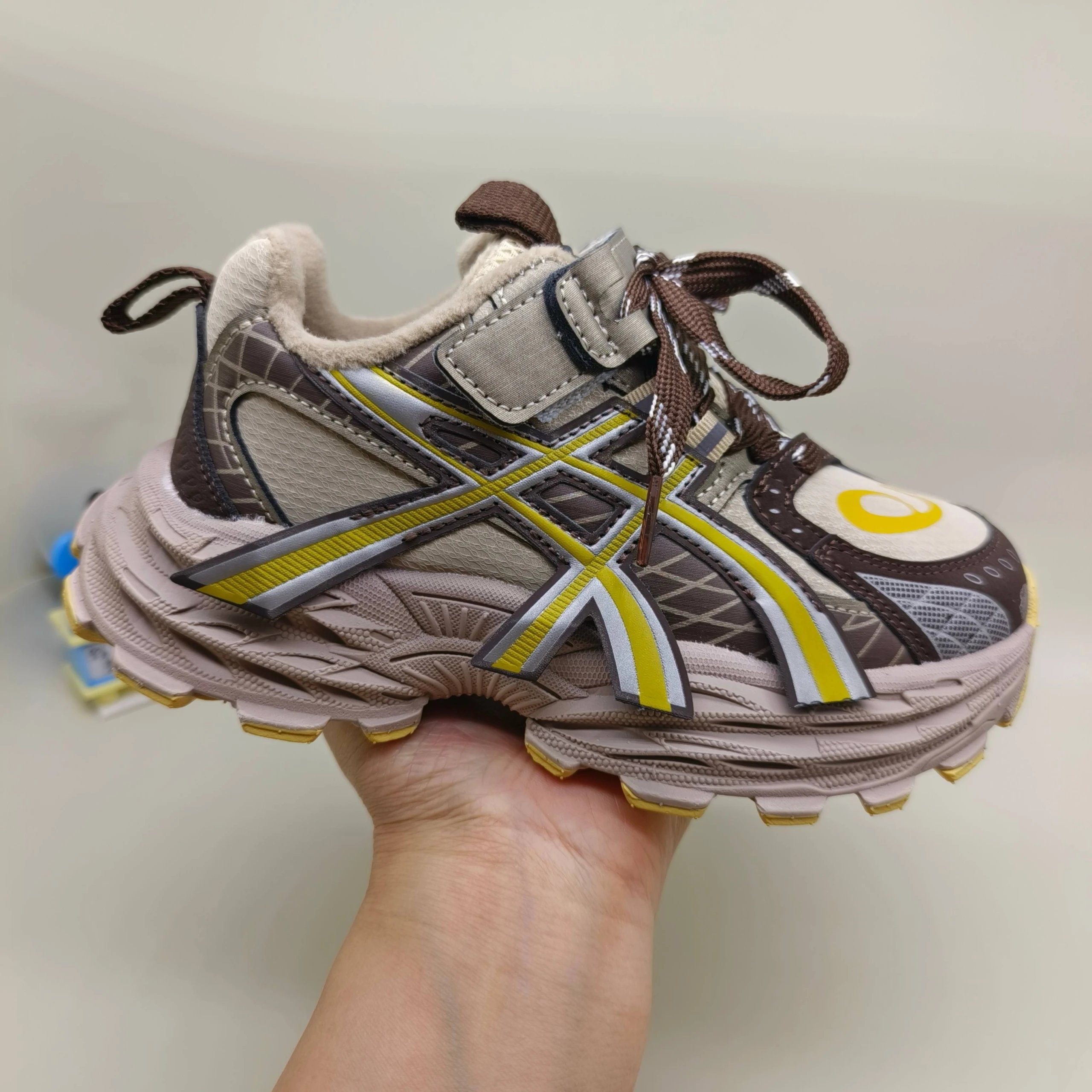 Asics Gel-Quantum 360 Winter Beige Brown Yellow Sneakers