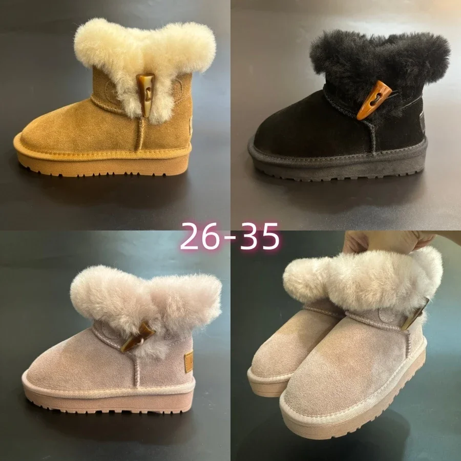 'F1ur T1rim Suede Snow Boots'
