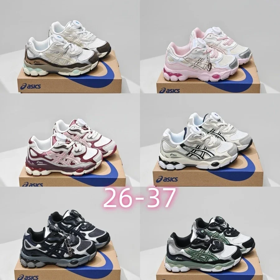 A1SICS White and Pink Running Shoes