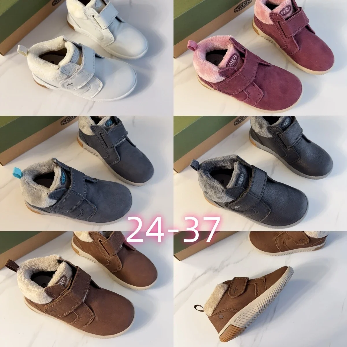 K1een Kids Winter Boots in Various Colors