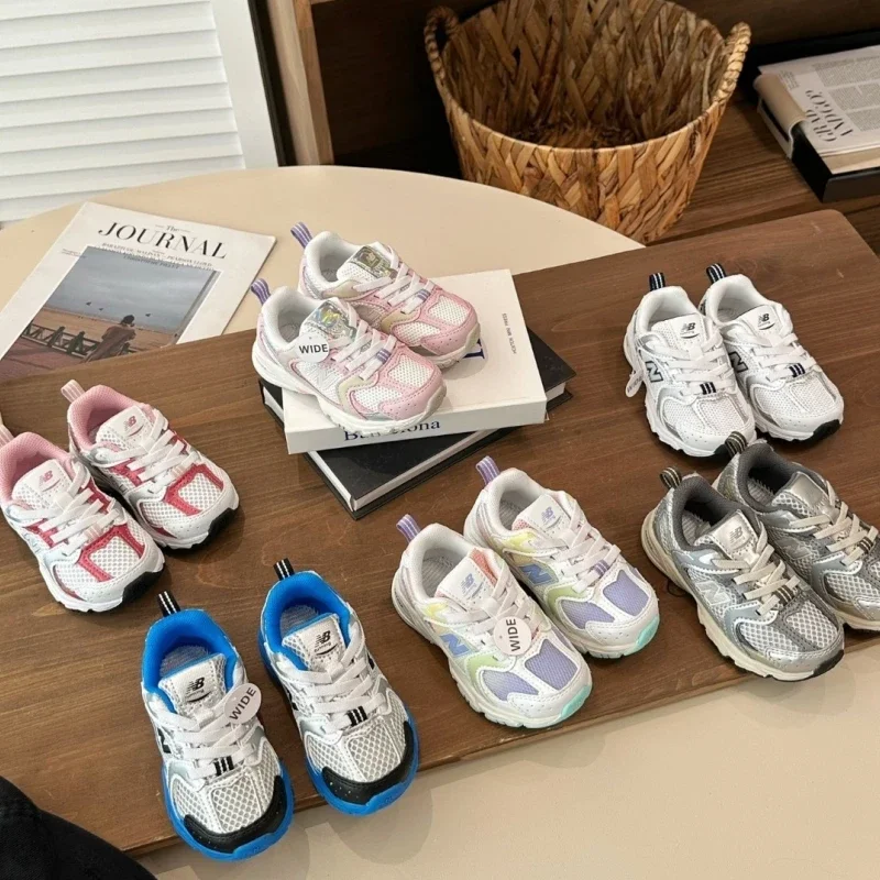 N1ew Balance Kids' Wide Fit Sneakers in Various Colors