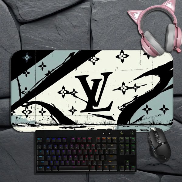 Louis Vuitton x Gaming Collection Mousepad Black White Multicolor Computer Accessory product listing in Litbuy spreadsheet finds