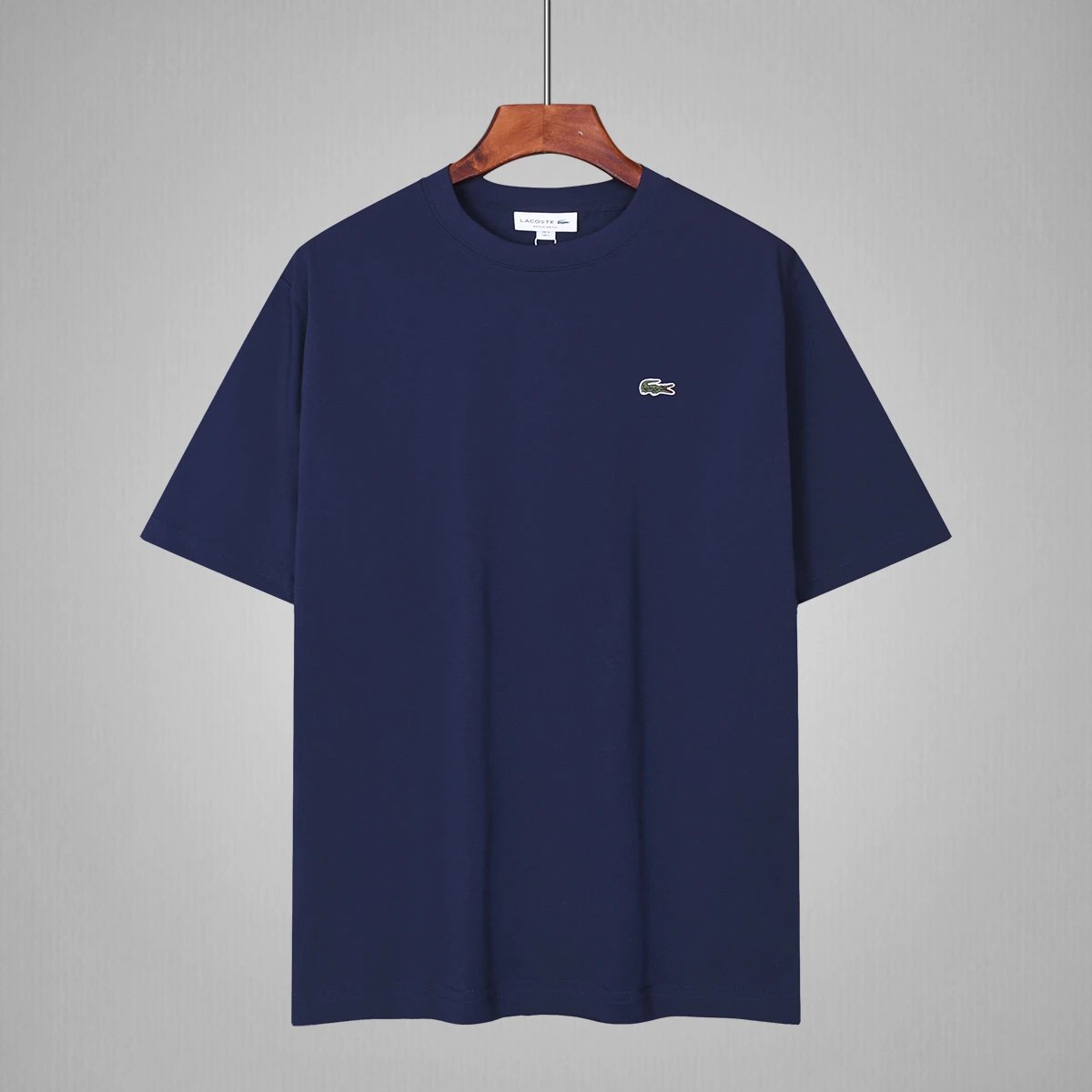 Lacoste T-Shirts Loose-fit crew-neck T-shirt with crocodile chest logo image 3