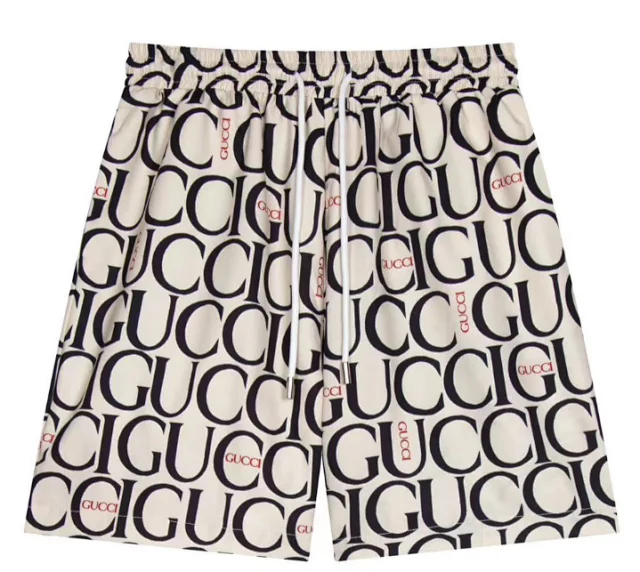 Gucci Shorts GG Monogram and Logo Print product detail image 4