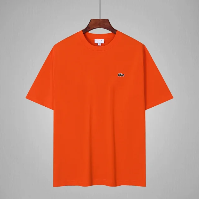 Lacoste T-Shirts Loose-fit crew-neck T-shirt with crocodile chest logo product detail image 6