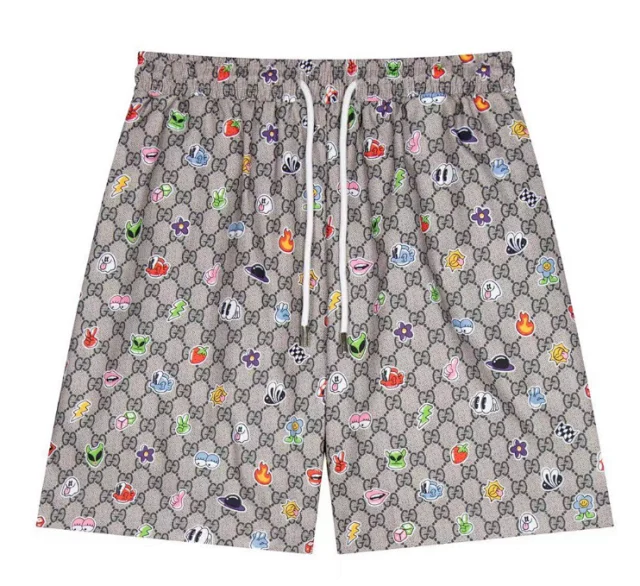 Gucci Shorts GG Monogram and Logo Print product detail image 6